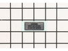 Label, Caution - Air Intake – Part Number: X505002760