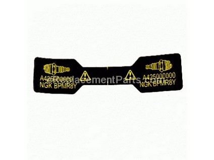 9244805-1-M-Echo-X532000720-Label-Spark Plug-Bpmr-8Y