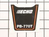 Label - Model -- Pb-770T – Part Number: X547001770