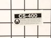 Label- Model-- Cs-400 – Part Number: X503007391