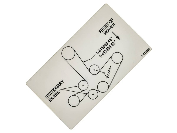 9254081-1-M-Exmark-1-413327-Decal, Belt Routing(48")