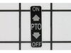 Decal-Pto – Part Number: 112845