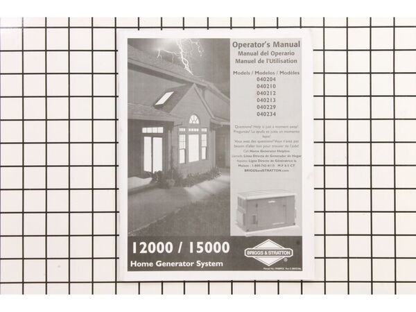 9269368-1-M-Briggs and Stratton-194689GS-Manual, Operator'S