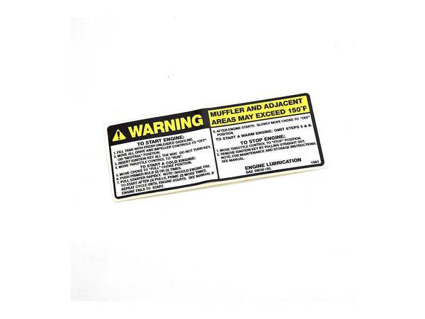 9277186-1-M-Tecumseh-35878-Decal - Start Instrucitons - Warning - Hot Areas