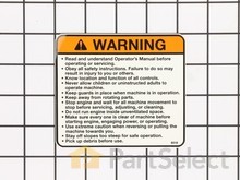 Decal, Caution List – Part Number: 539008318
