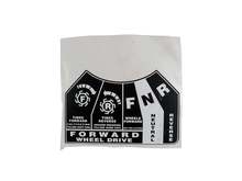 LABEL-TILLER:SHLD:FNR – Part Number: 777I23106