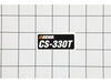 Label - Model -- Cs-330t – Part Number: X503006530