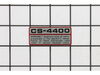 Label-model Cs4400 – Part Number: 89015139330