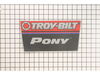 Label-tiller Handl – Part Number: 777D10809