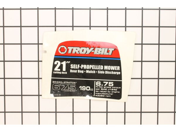9457879-1-M-Troy-Bilt-777D11819-Label-mower Shroud