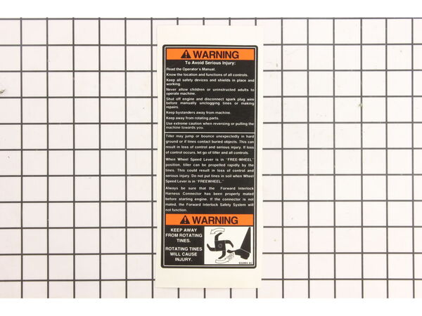 9458317-1-M-Troy-Bilt-777S32664-Label:tiller/680