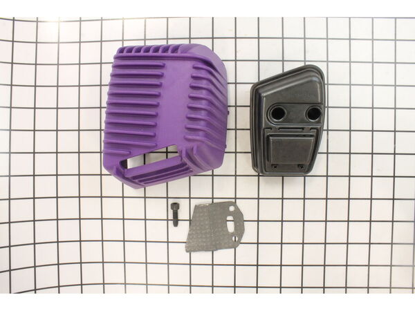 9472593-1-M-Poulan-530071595-Assy-Purple Muffler Cover
