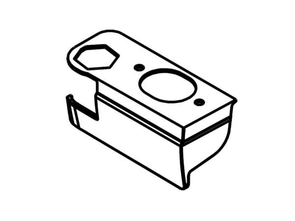 9494783-1-M-Whirlpool-W10632060-Door Stop Cover - Black