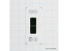953690-3-S-GE-WB27K10166        -KEY PANEL TOD GE
