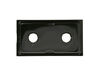 Black Porcelain Double Drip Pan – Part Number: WB32X10042
