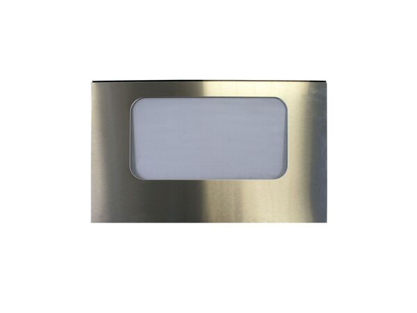 956797-1-M-GE-WB57K10091        - GLASS DOOR & TRIM Assembly Stainless Steel