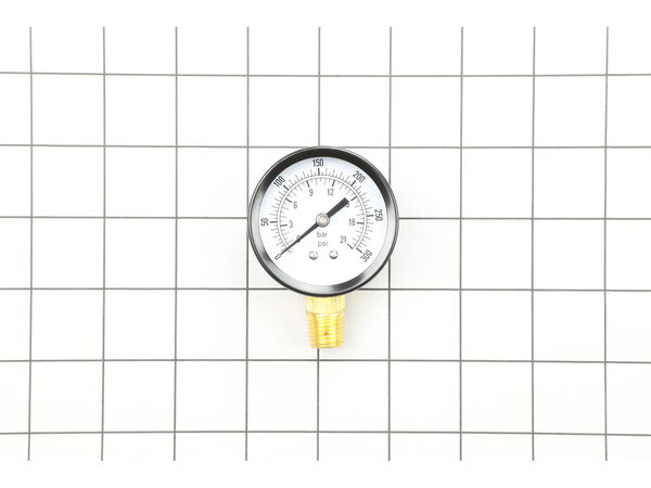 9868120-1-M-Powermate-032-0025-Gauge, 300# 1/4" Bottom Connect