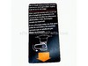 Drain Valve Labels – Part Number: 079027005907