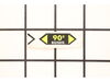 Rotation Arrow Label – Part Number: 099628001001