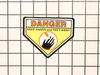 Decal, "Danger" – Part Number: 100069