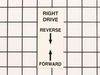Decal, "Right, Forward-Reverse" – Part Number: 100421