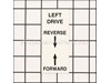 Decal, "Left, Forward-Reverse" – Part Number: 100422