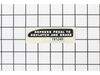 Decal, Clutch/Brake – Part Number: 181249