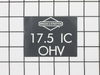 Chassis Decal – Part Number: 186787