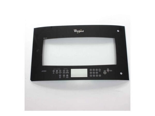 991491-1-M-Whirlpool-8206149           -Outer Door Glass & Control Assembly - Black/Stainless