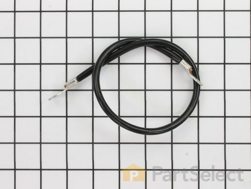 9917106-1-M-Poulan-198885- Cable Ground 18" Rear Battery Black 6 Ga.