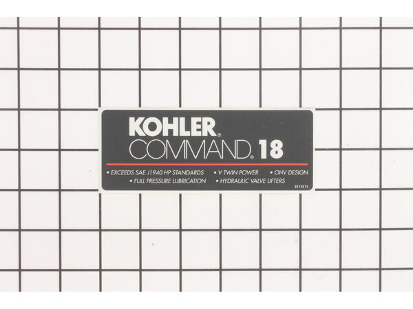 9926839-1-M-Kohler-2411311-S-Decal: 18 Hp