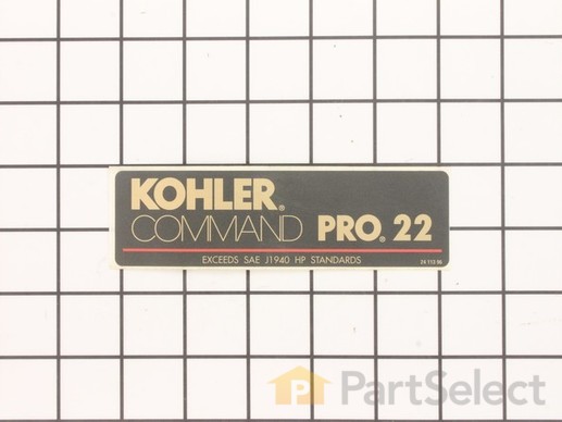 9926937-1-M-Kohler-2411396-S-Decal: 22 Hp