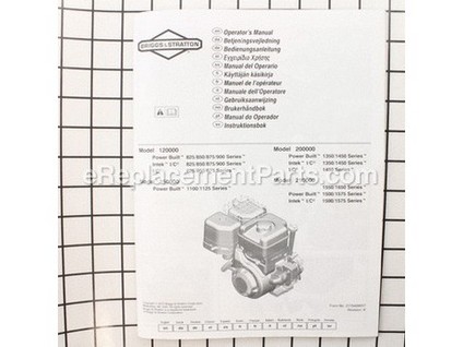 9933285-1-M-Briggs and Stratton-277040WST-Manual Operators