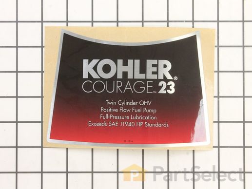 9942476-1-M-Kohler-3211314-S-Decal: 23 Hp