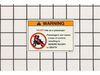 Label-Warning,No Pass – Part Number: 56070-1141