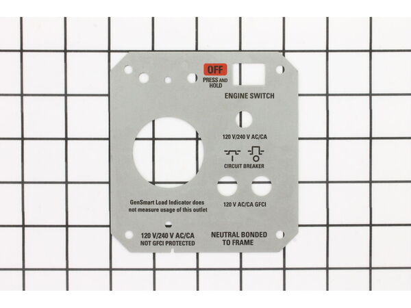 9987980-1-M-Ridgid-638700010-Cover Plate (Stationary Control Panel)