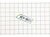 Decal-Ecv-5601 – Part Number: 6694272