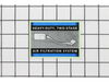 Decal-Air Filter-Tle-600 – Part Number: 6694438