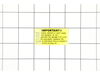 Decal-Caution – Part Number: 6694439