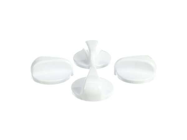 10063210-1-S-GE-WB03X23020-Burner Knob - Kit of 4 - White 360 view