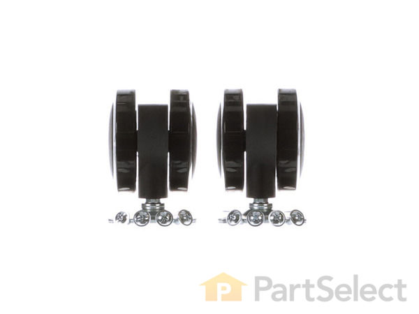 10511407-1-S-Weber-69828-Locking Caster W/plate 360 view