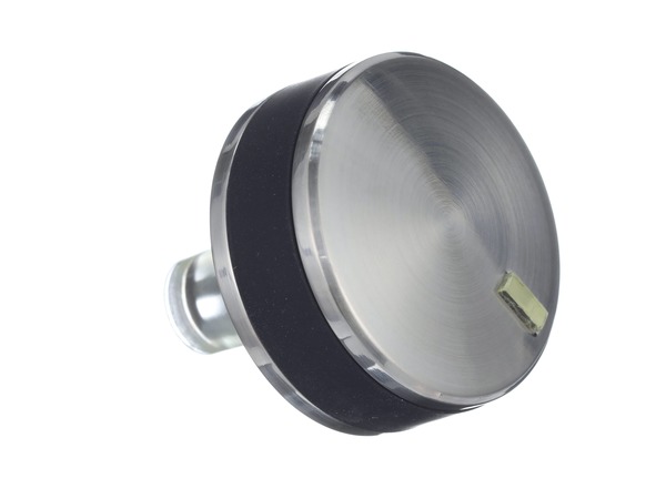 11700818-1-S-GE-WB03X24360-Burner Control Knob - Stainless 360 view