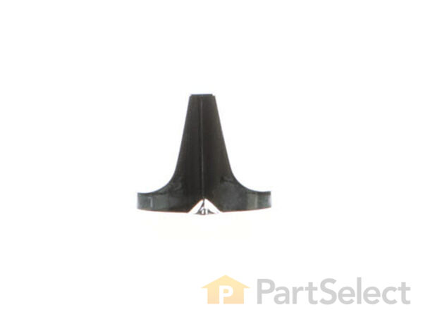 11743974-1-S-Whirlpool-WP74001254-Thermostat Knob - chrome 360 view