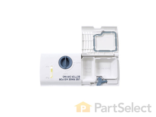 11750654-1-S-Whirlpool-WPW10224428-Dishwasher Detergent & Rinse Aid Dispenser 360 view