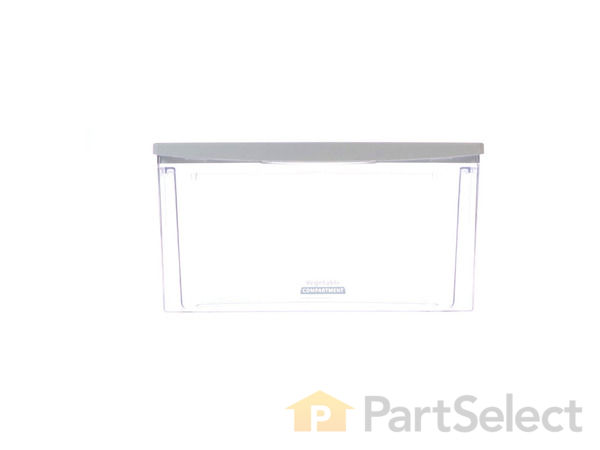 11750731-1-S-Whirlpool-WPW10233488-Refrigerator Crisper Drawer (Clear) 360 view