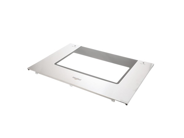 11765485-1-S-Whirlpool-W10877566-Exterior Door Glass - Lower Door - Stainless Steel 360 view