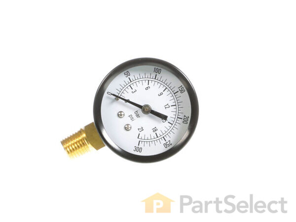 12099433-1-S-Husky-E106005-Gauge 300 Psi 1/4in. Npt Side 360 view