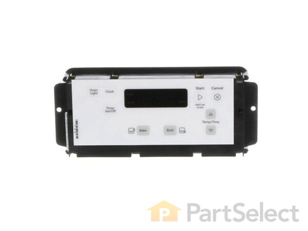 12114208-1-S-Whirlpool-W11113908-Electronic Control Board with Overlay - White 360 view