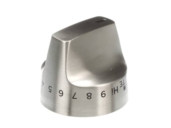 12709860-1-S-GE-WB03X31672-STAINLESS STEEL CONTROL KNOB 360 view