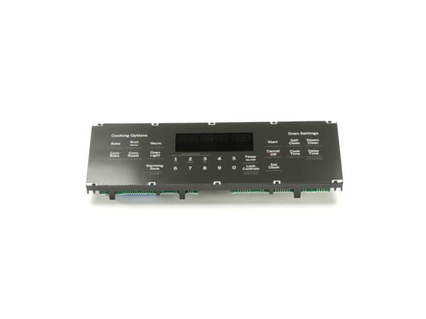 12722626-1-S-GE-WB27X33138-OVEN CONTROL AND OVERLAY ASM 360 view